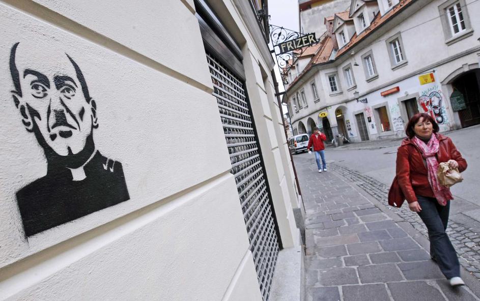 Janšev grafit na Trubarjevi cesti v Ljubljani