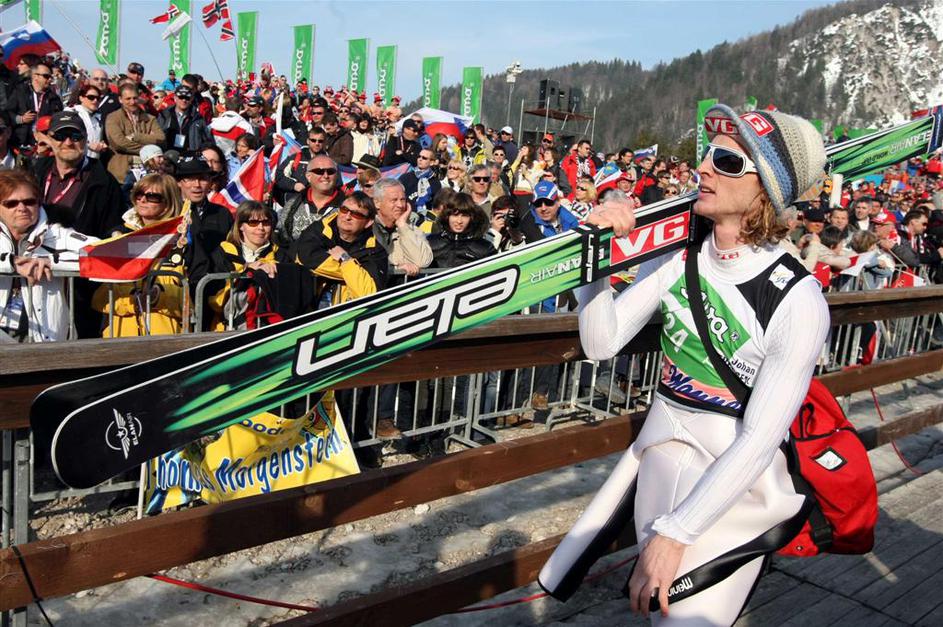 Planica poleti SP 2010 petek Evensen