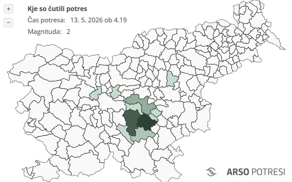potres | Avtor: Zajem zaslona / Arso