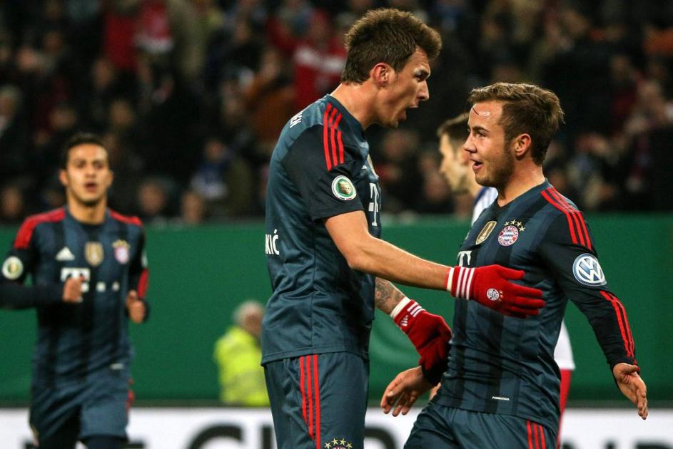 Götze Mandžukić Hamburger SV Bayern DFB Pokal nemški pokal
