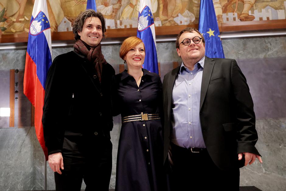 Luka Mesec Asta Vrečko Simon Maljevac | Avtor: Flickr/Vlada RS