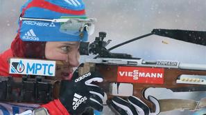 Soukalova biatlon zasledovanje Hanti Mansijsk 10 kilometrov km svetovni pokal