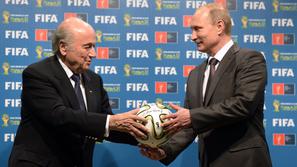 Sepp Blatter in Vladimir Putin