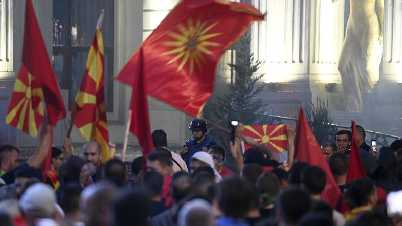 Skopje Makedonija protesti