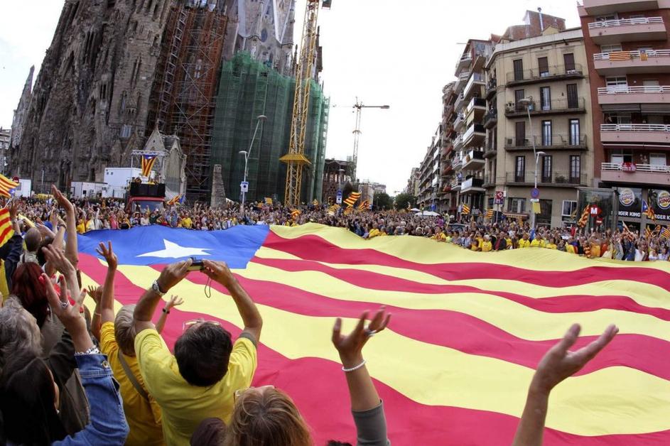 Človeška veriga Katalonija 