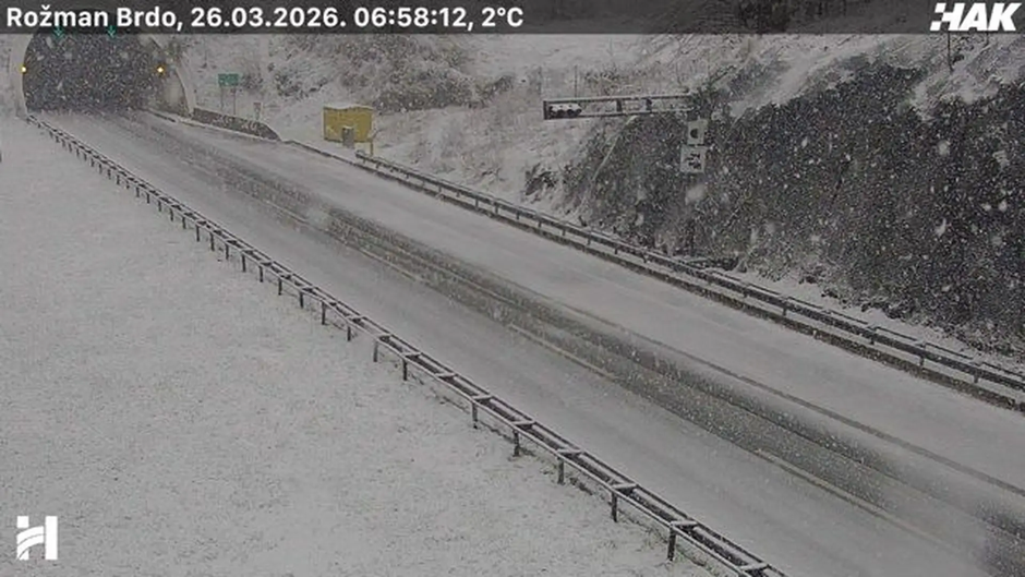 sneg na hrvaških avtocestah | Avtor: HAK