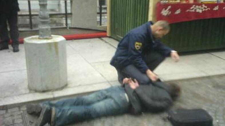 Ekskluzivno od našega bralca: nekaj minut po ropu vam objavljamo fotografijo s p