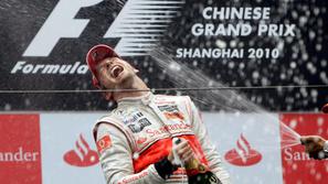 VN Kitajske dirka Šanghaj 2010 zmaga Jenson Button McLaren
