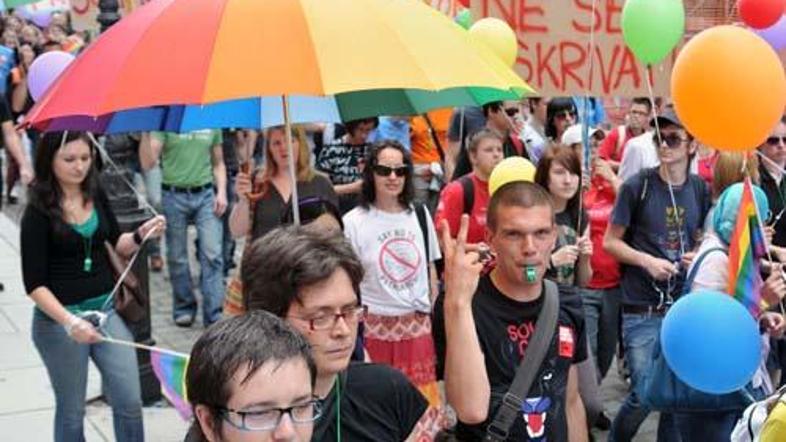 Letošnja Parada ponosa bo v soboto, 4. junija, pod geslom Še vedno čakamo!
(Fot