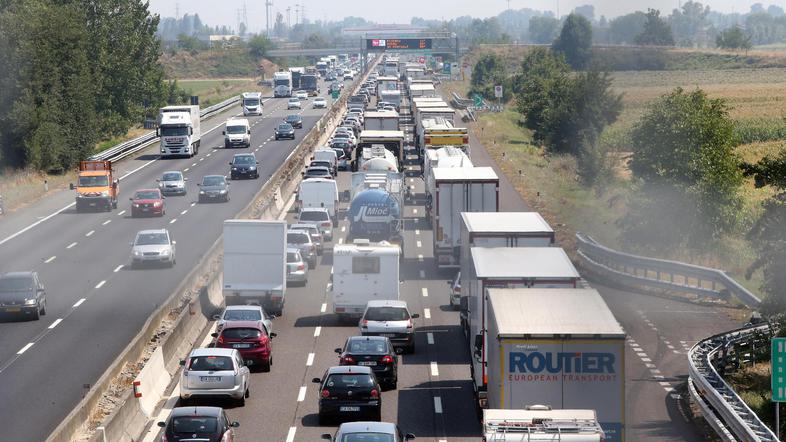 Kolone na italijanski avtocesti