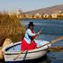 Otok Uros, jezero Titicaca, Peru