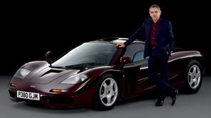 Rowan Atkinson in mclaren F1