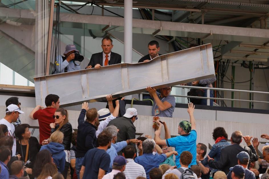 Roland Garros nesreča philippe Chatrier