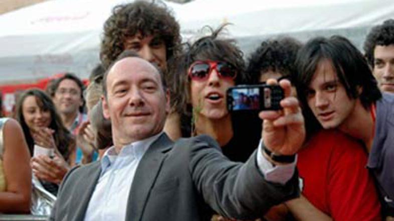 Oskarjevec Kevin Spacey se je v Sarajevu odlično počutil.