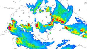 Radarska slika padavin