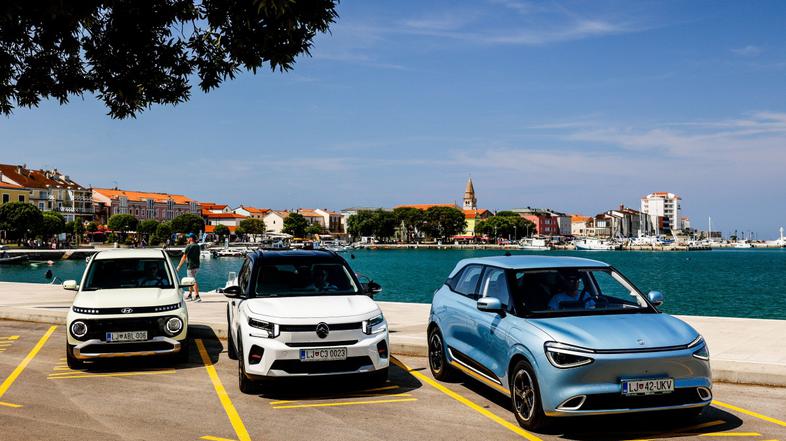 Test dosega z malimi električnimi avti ë-C3, box in inster