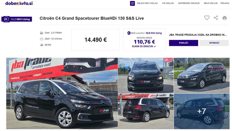 Oglasi za rabljena vozila na spletni strani DoberAvto | Avtor: Doberavto