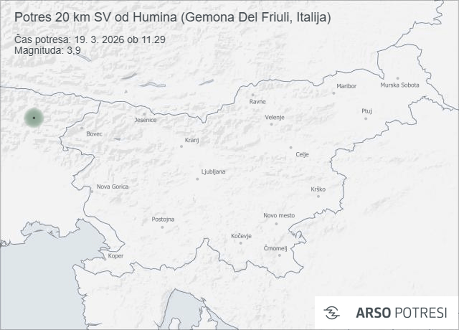 Potres Humin | Avtor: Arso