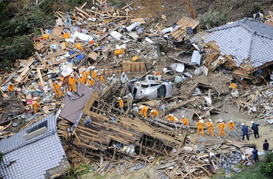 Tajfun Talas na Japonskem.