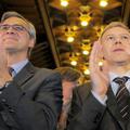 Flamski ministrski predsednik Kris Peeters (L) in premier Yves Leterme (D)