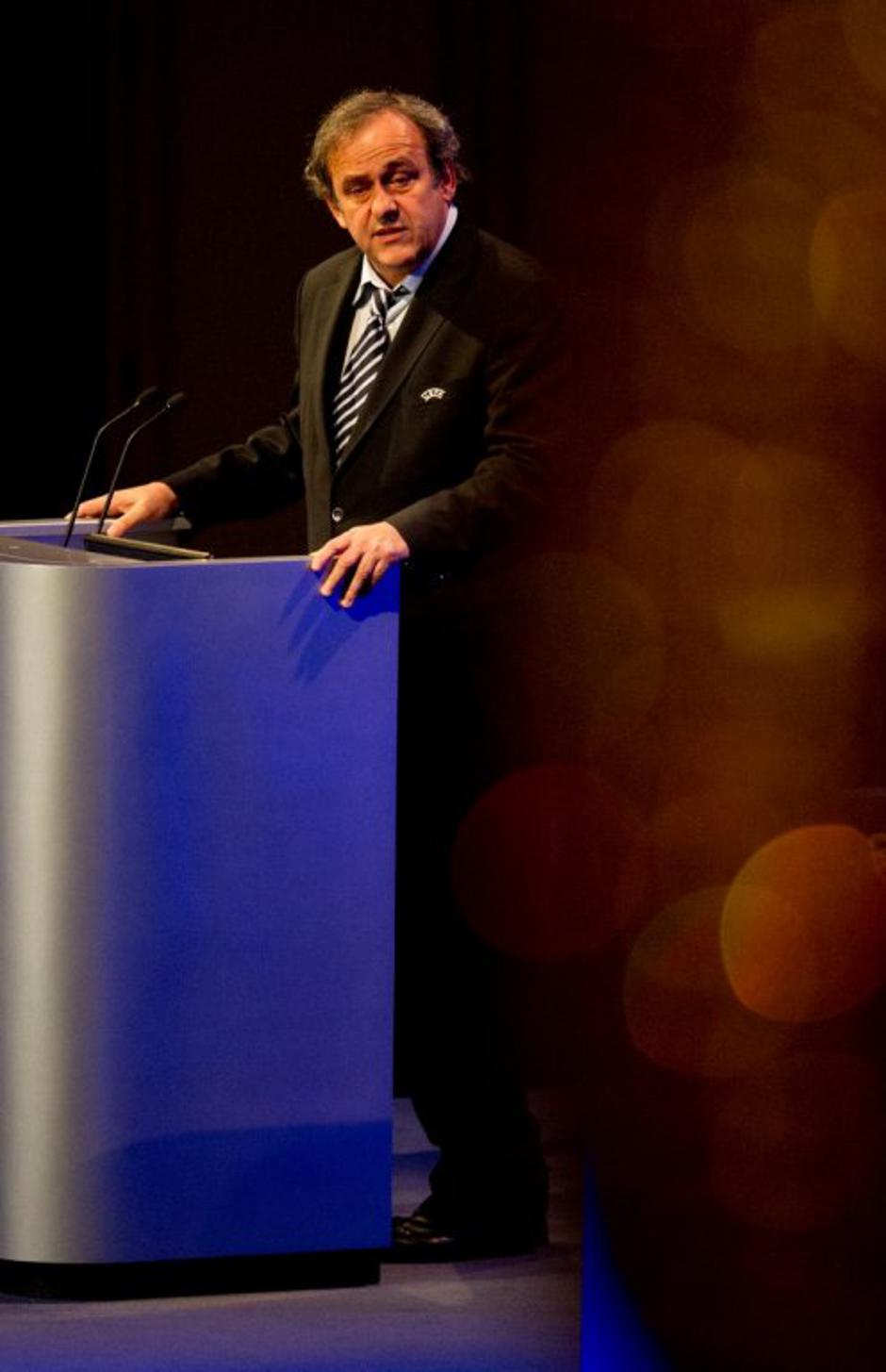 Platini Grosvenor Hotel Uefa kongres Liga prvakov | Avtor: EPA