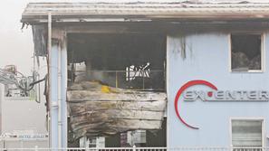 Eksplozija in požar v Hrastju