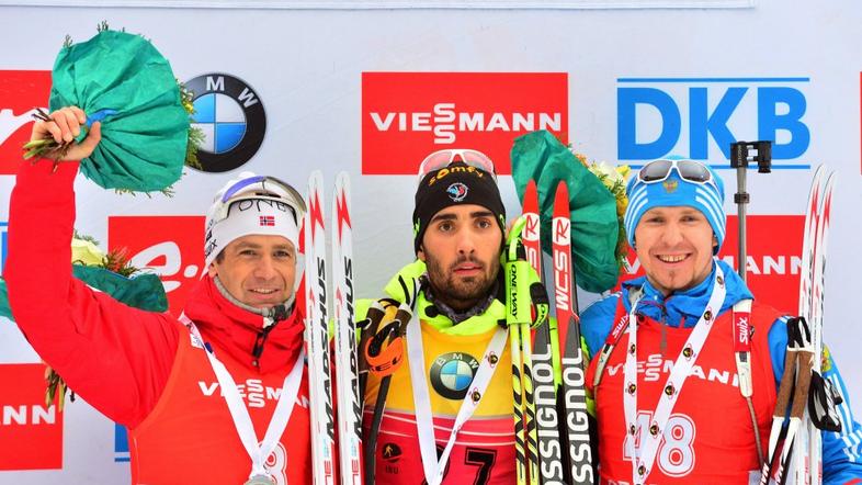 Fourcade Bjorndalen Lapšin Oberhof