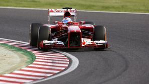 Fernando Alonso formula 1 VN Japonske Suzuka kvalifikacije