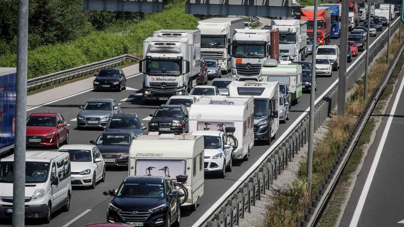 gneča na ljubljanski obvoznici
