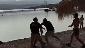 Zrće, incident na plaži