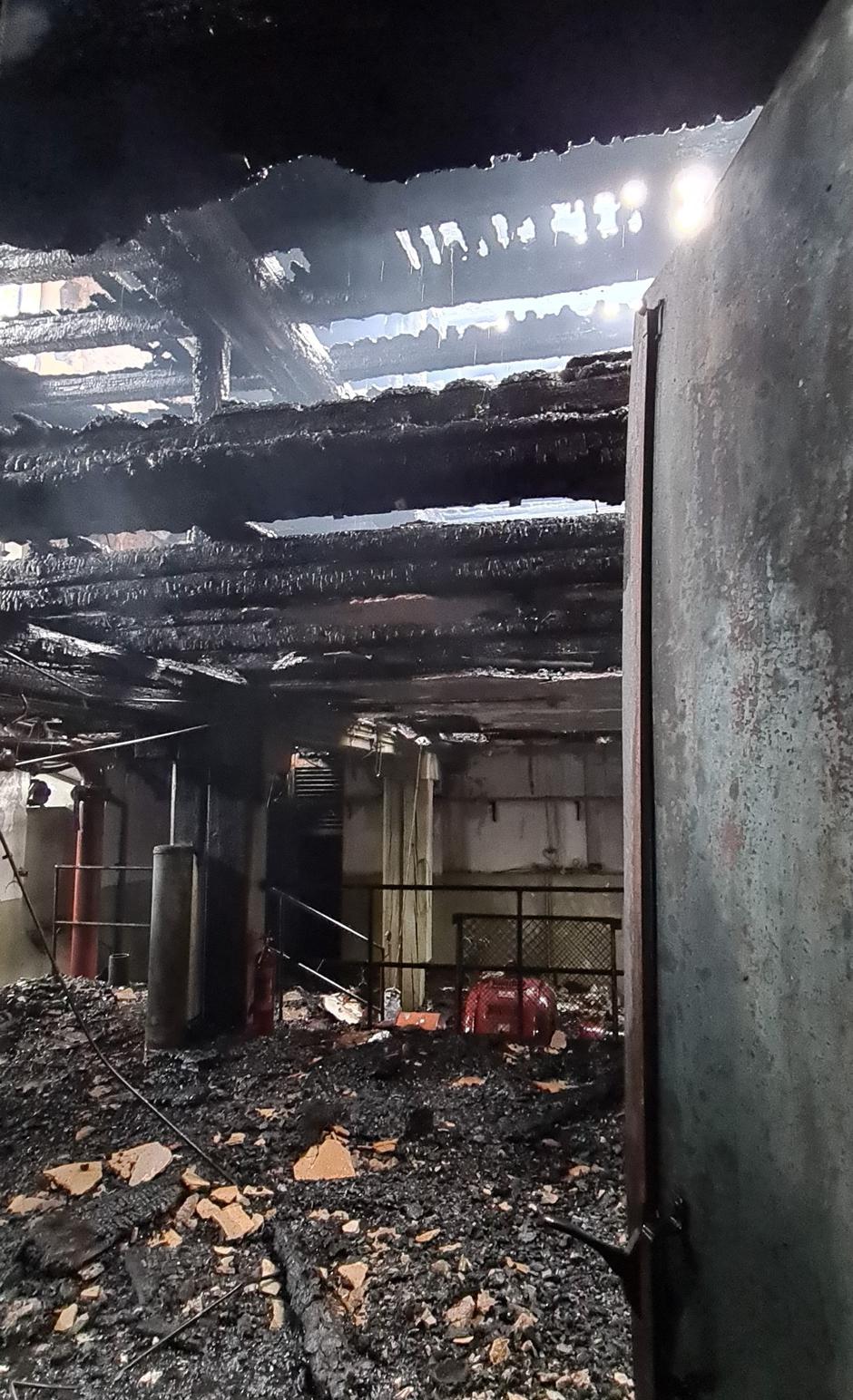 HE Sava Kranj, požar | Avtor: Elektro Gorenjska