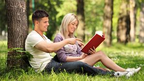 branje, knjiga, par