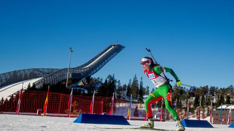 Domračeva Domracheva Oslo skupinski start 12,5 km skakalnica biatlon