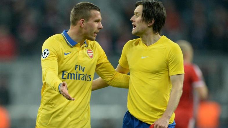 Rosicky Podolski Bayern München Arsenal osmina finala Liga prvakov