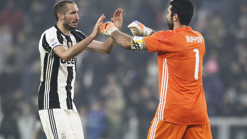 Gianluigi Buffon in Giorgio Chiellini