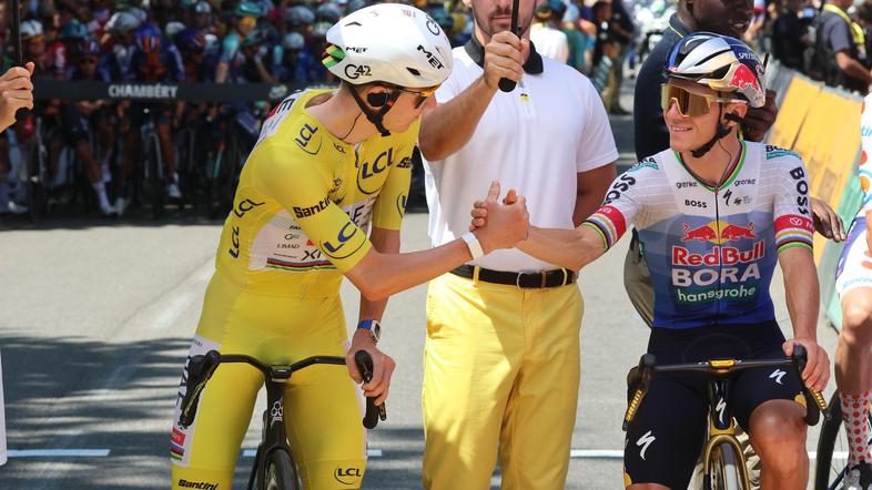 Tadej Pogačar in Remco Evenepoel