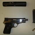 Pištola vrste CZ 7,65, pod streli katere je umrl Dobrila.