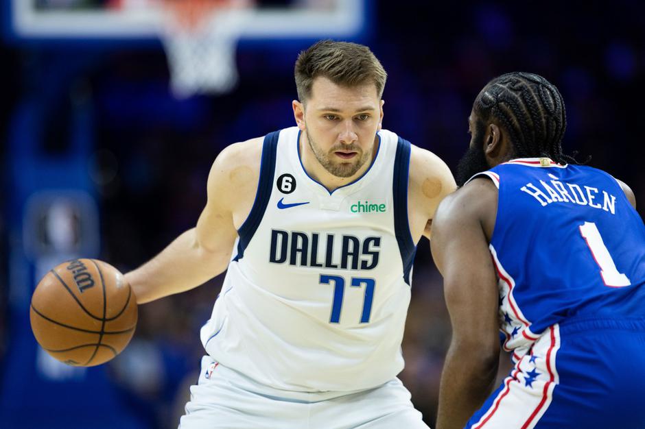 Luka Dončić in James Harden | Avtor: Profimedia