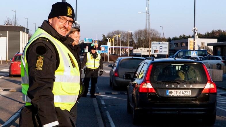 Mejna kontrola ob vstopu na Dansko