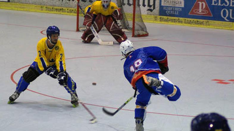 Slovenska in-line hokejska reprezentanca se je na lanskem SP v nemškem Landshutu
