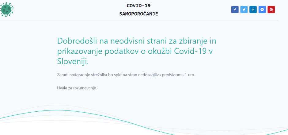 anketa samoporočanja COVID-19 | Avtor: zajem zaslona