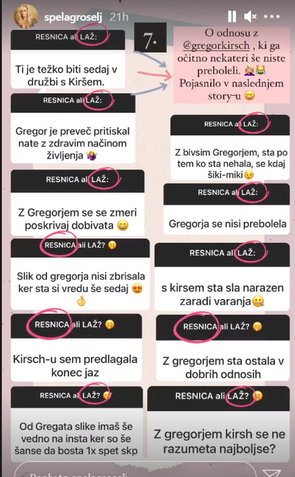 špela grošelj | Avtor: Instagram