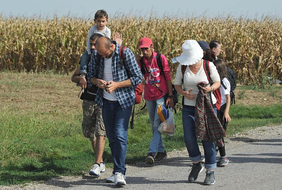 Beguinci na srbsko-hrvaški meji | Avtor: EPA