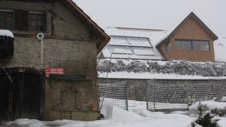 slovenija 10.02.14. Dolenjska, Novo mesto, Trska gora, stara in nova zidanica po