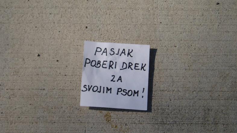 Koseze, pasji drek 