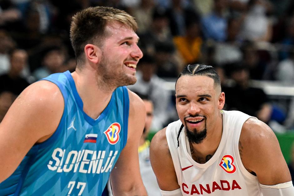 Luka Dončić in Dillon Brooks | Avtor: Profimedia
