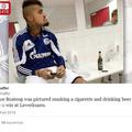kevin prince boateng schalke pivo cigareta