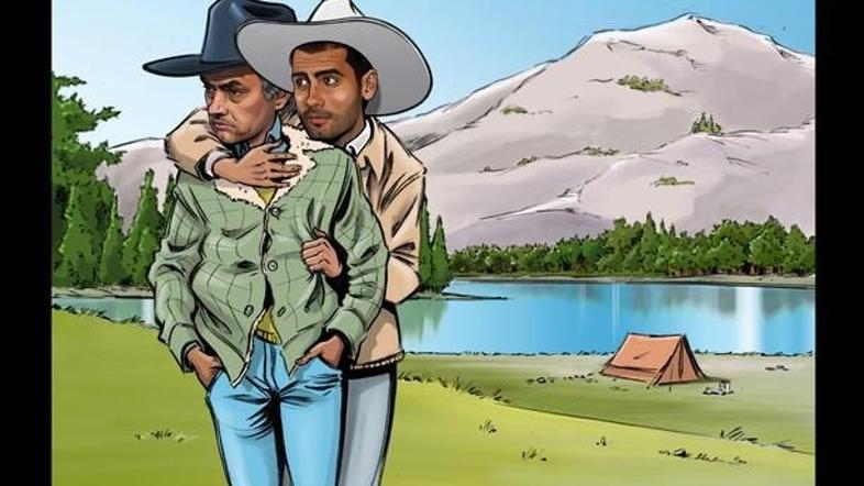 Guardiola Mourinho Brokeback Mountain koledar