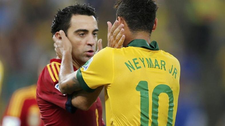 Neymar Xavi Brazilija Španija pokal konfederacij finale Rio de Janeiro Maracana