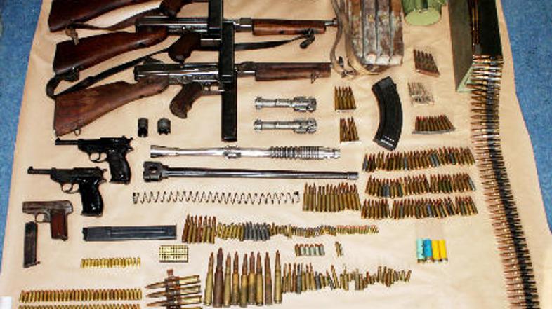 Belokranjčan je doma hranil več kosov orožja.